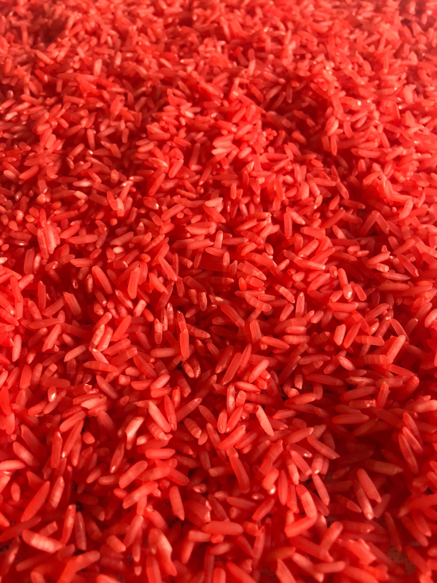 Fire Red Sensory Rice