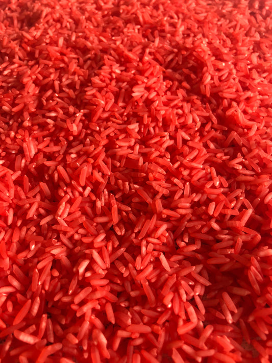 Fire Red Sensory Rice
